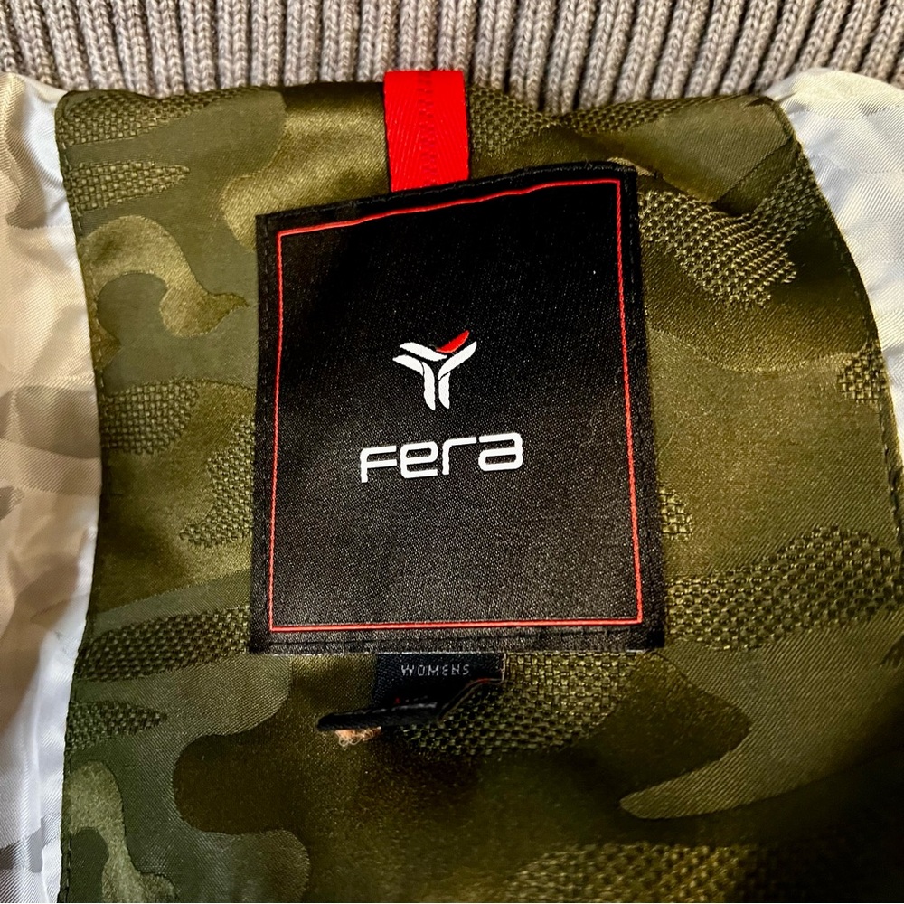 FERA Women’s Chloe Camo Down Ski Winter‎ Snow Parka Hooded Zipper Jacket Size 10 - Picture 9 of 16